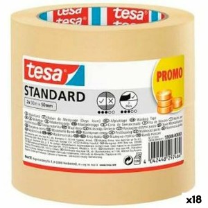 Masking tape TESA STANDARD Yellow Paper 50 mm x 50 m 2 Pieces (18 Units)