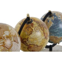 Globe terrestre Home ESPRIT Multicouleur PVC Bois de manguier 50 x 12 x 19 cm