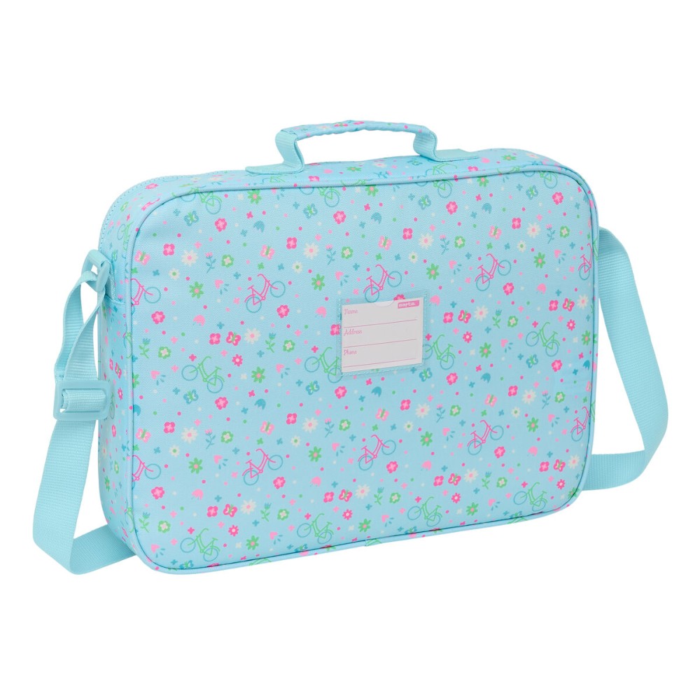 School Satchel Safta Bicicleta Blue 38 x 28 x 6 cm