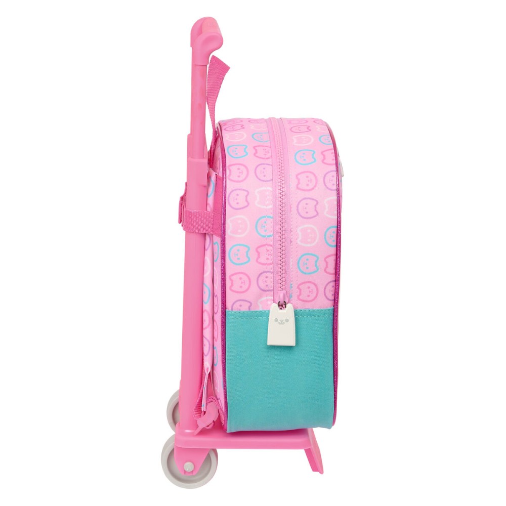 Schulrucksack mit Rädern Gabby's Dollhouse Party Rosa 22 x 27 x 10 cm