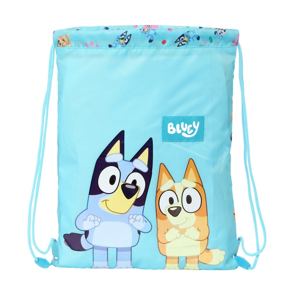 Rucksacktasche mit Bändern Bluey Himmelsblau 26 x 34 x 1 cm