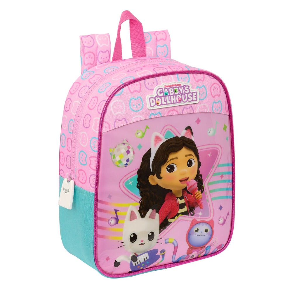 Schulrucksack Gabby's Dollhouse Party Rosa 22 x 27 x 10 cm