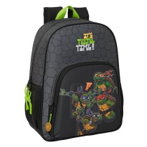 Schulrucksack Teenage Mutant Ninja Turtles Schwarz Grau 33 x 42 x 14 cm