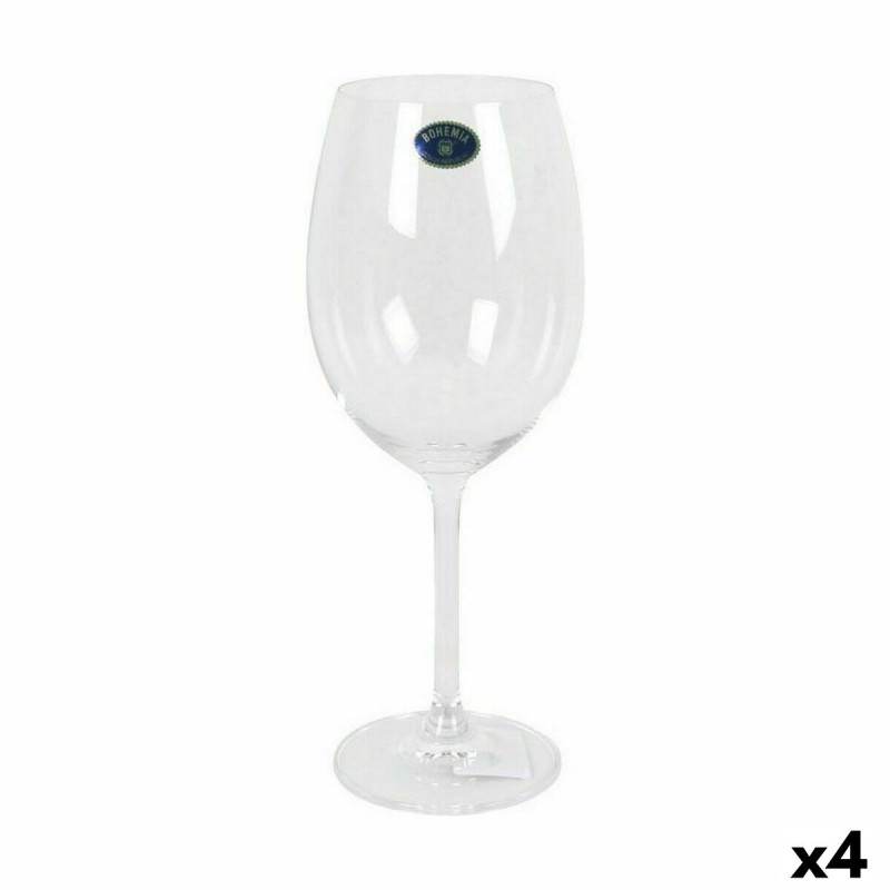 Set de Verres Bohemia Crystal Clara Vin 450 ml 6 Pièces (4 Unités)