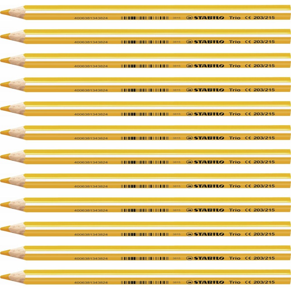 Colouring pencils Stabilo Yellow (12 Units)