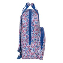 Schulrucksack Nait Nait Flores coimbra azul Blau 20 x 28 x 8 cm