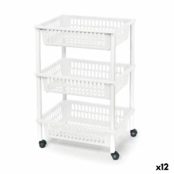 Gemüsewagen Tontarelli Mito 3 Kunststoff Weiß 40 x 29 x 62 cm (12 Stück)