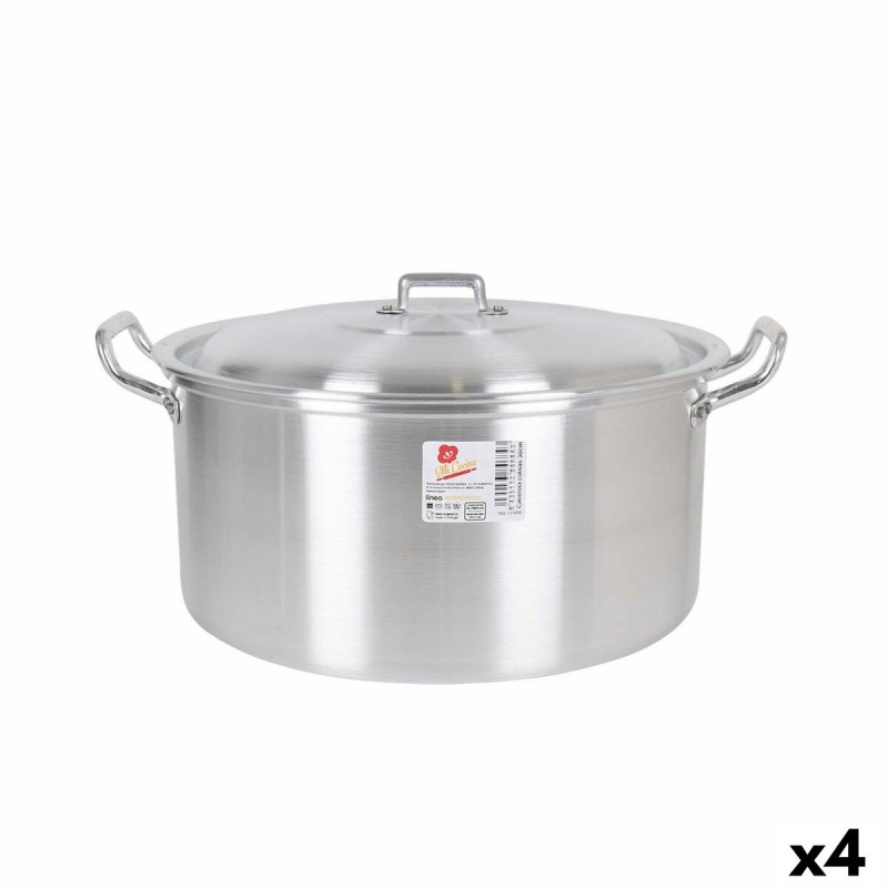 Casserole with lid Aluminium 38,5 x 33 x 18,5 cm (4 Units)