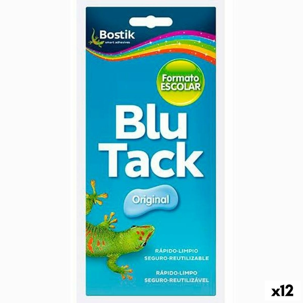 mastic Bostik Blu Tack Original Bleu (12 Unités)