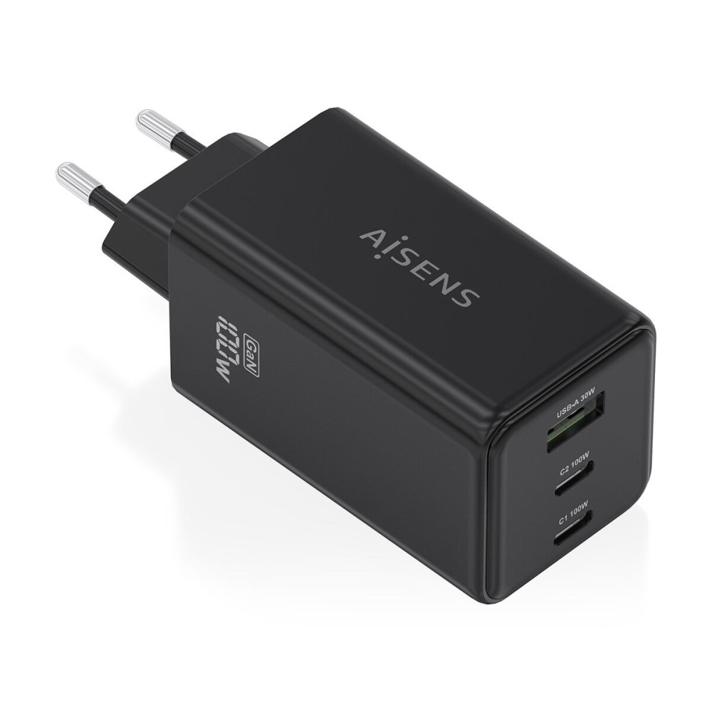 Cordless Charger Aisens ASCH-100W3P052-BK Black 100 W