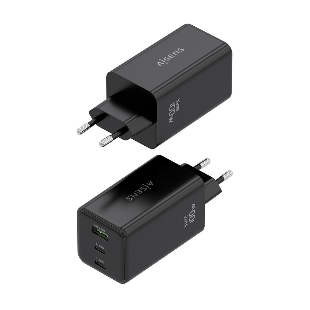 Cordless Charger Aisens ASCH-100W3P052-BK Black 100 W
