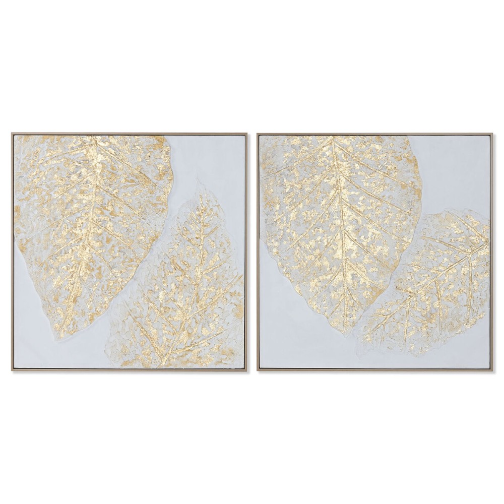 Toile Home ESPRIT Toile Bois MDF 82 x 4,5 x 82 cm