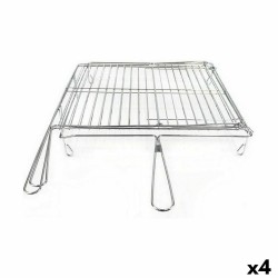 Grill Algon Verchromt Drehend Silberfarben 45 x 50 x 9 cm (4 Stück)