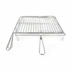 Grill Algon Chrome Plaque Tournante Argenté 45 x 50 x 9 cm (4 Unités)