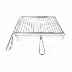 Grill Algon Verchromt Drehend Silberfarben 45 x 50 x 9 cm (4 Stück)