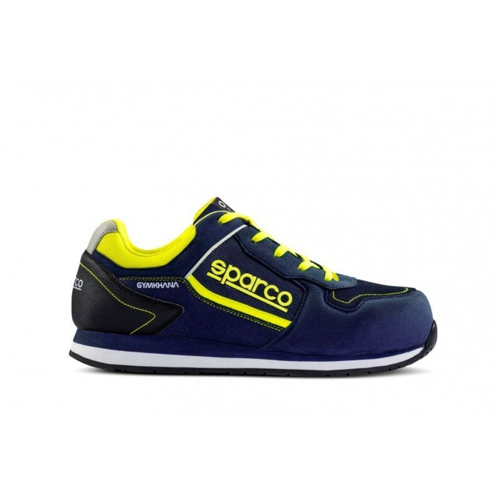 Racing Ankle Boots Sparco GYMKHANA DANI Yellow Blue Navy Blue