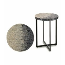 Table d'appoint Gift Decor BIG-S3603673 Gris Nacre noire 45 x 62 x 45 cm