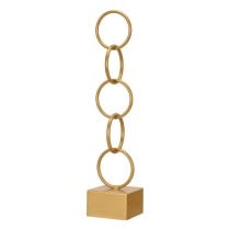 Decorative Figure Gift Decor Golden Rings 12,5 x 60,5 x 12,5 cm
