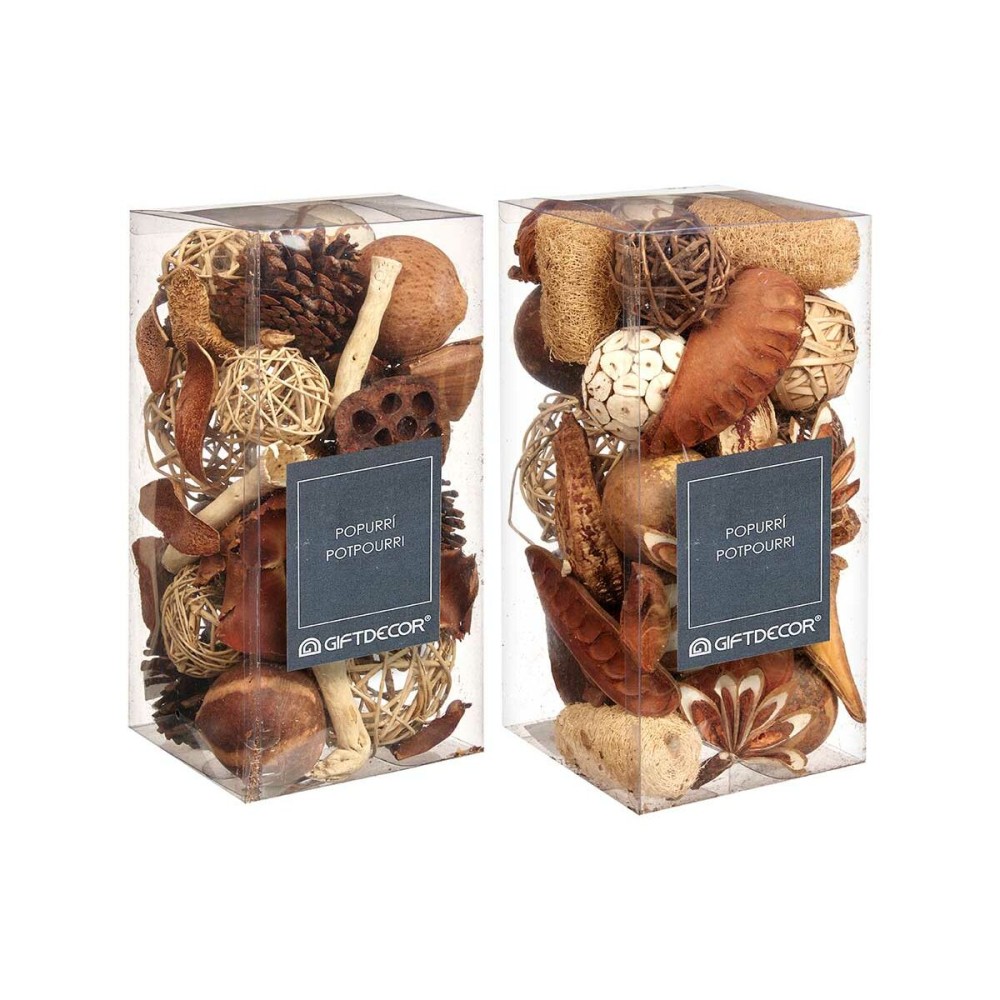Dekoratives Potpourri Gift Decor Weiß Braun Rot 14 x 30,5 x 14 cm (6 Stück)