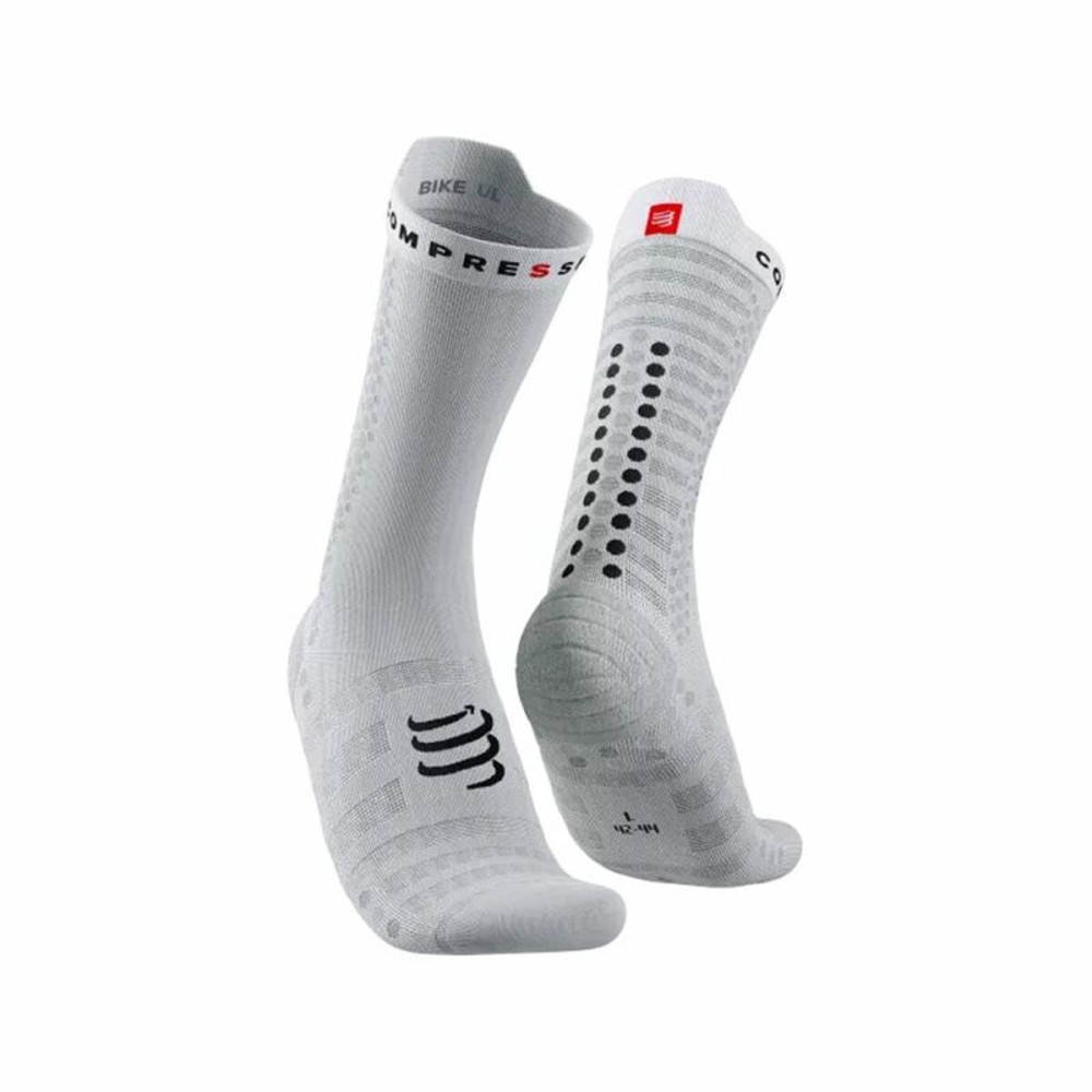 Sports Socks Compressport Pro Racing White