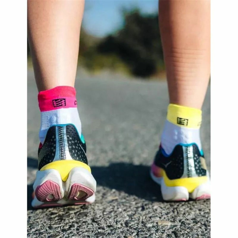 Chaussettes de Sport Compressport Pro Racing Blanc