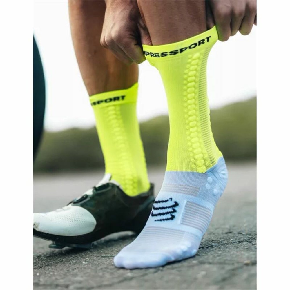 Sports Socks Compressport Pro Racing Lime green