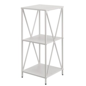 Regal Gift Decor Grau Metall 33 x 33 x 75 cm