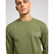 Men’s Sweatshirt without Hood Lee Wobbly Khaki