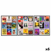 Leinwand Gift Decor Musik 40 x 2 x 50 cm (6 Stück)