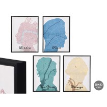Canvas Gift Decor Royalty 30 x 3 x 40 cm (8 Units)