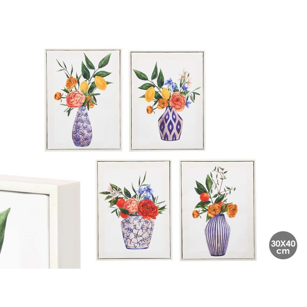 Canvas Gift Decor Vase 30 x 3 x 40 cm (8 Units)