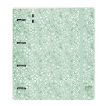 Ring binder Safta Light green flowers