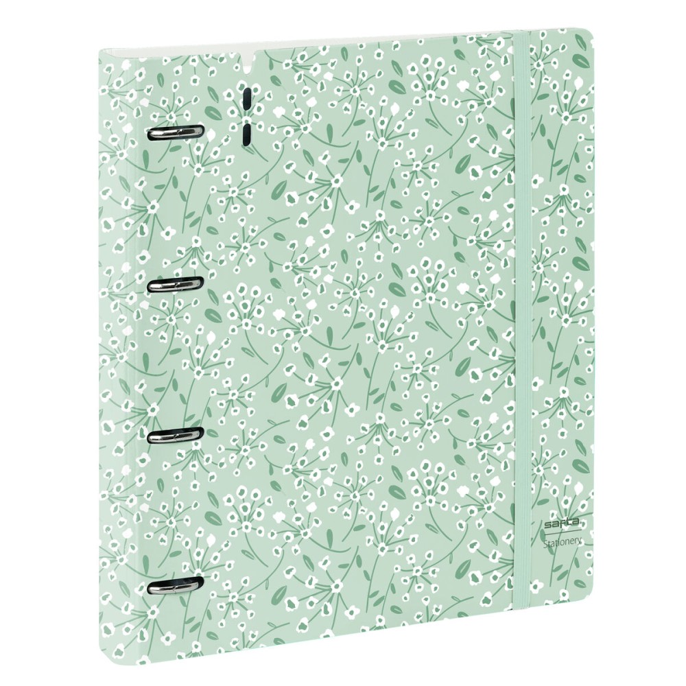 Ring binder Safta Light green flowers