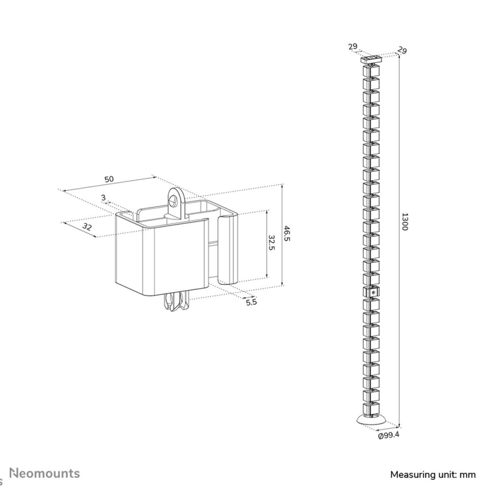 Reparatursatz Neomounts ADS06-132BL