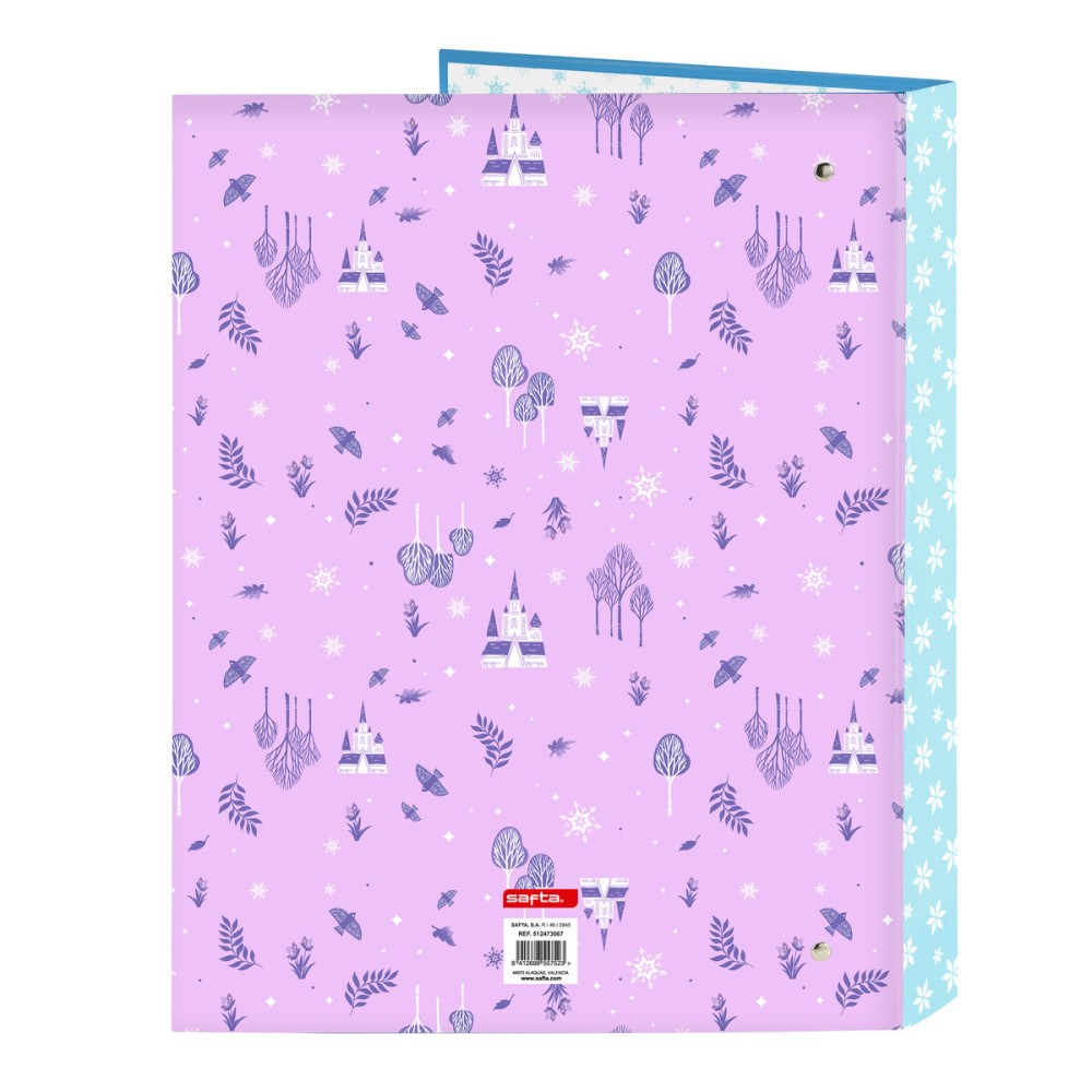 Ring binder Frozen Cool days Violet Sky blue A4 26.5 x 33 x 4 cm