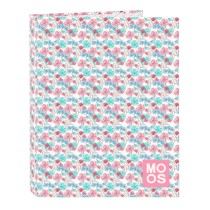 Ring binder Moos Flores Multicolour A4 26.5 x 33 x 4 cm