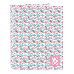 Ring binder Moos Flores Multicolour A4 26.5 x 33 x 4 cm