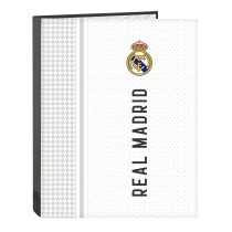 Ring binder Real Madrid C.F. White Grey A4 26.5 x 33 x 4 cm