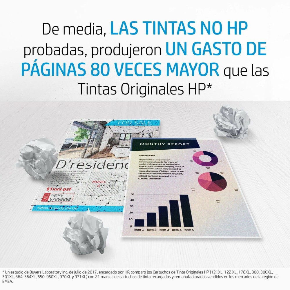 Original Ink Cartridge HP 6ZA18AE Multicolour