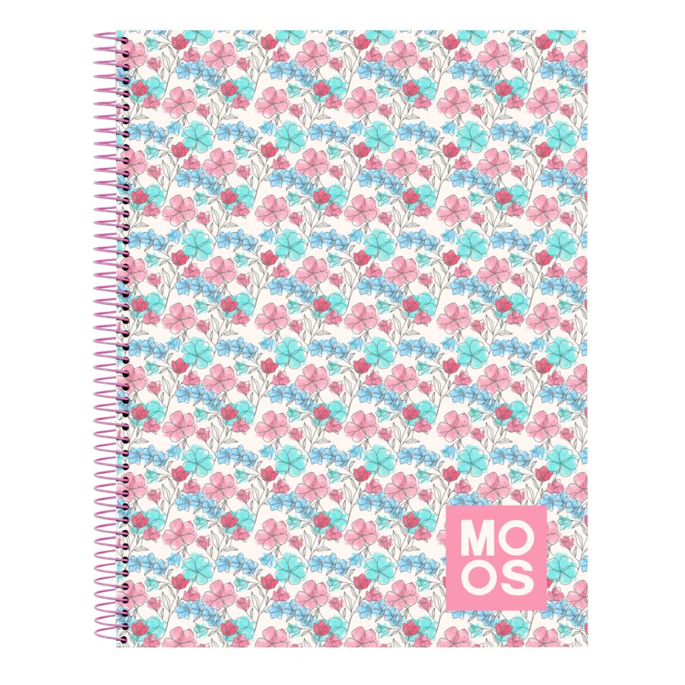 Carnet Moos Flores Multicouleur A4 120 Volets