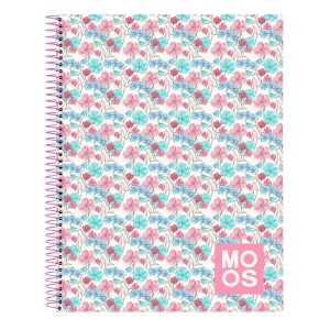 Carnet Moos Flores Multicouleur A4 120 Volets