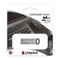USB Pendrive Kingston DTKN/64GB Schwarz Stahl 64 GB (1 Stück)