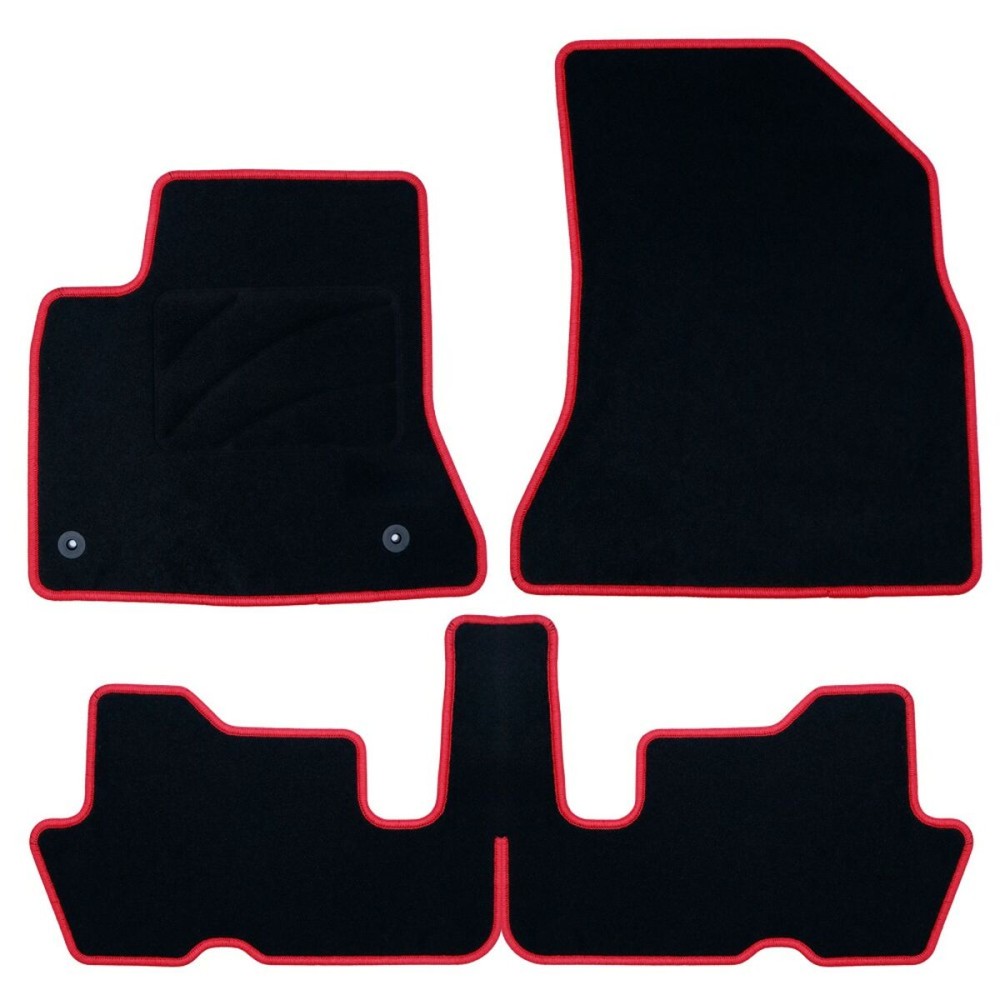 Car Floor Mat Set OCC Motorsport OCCCT0019RD Red 5 Pieces