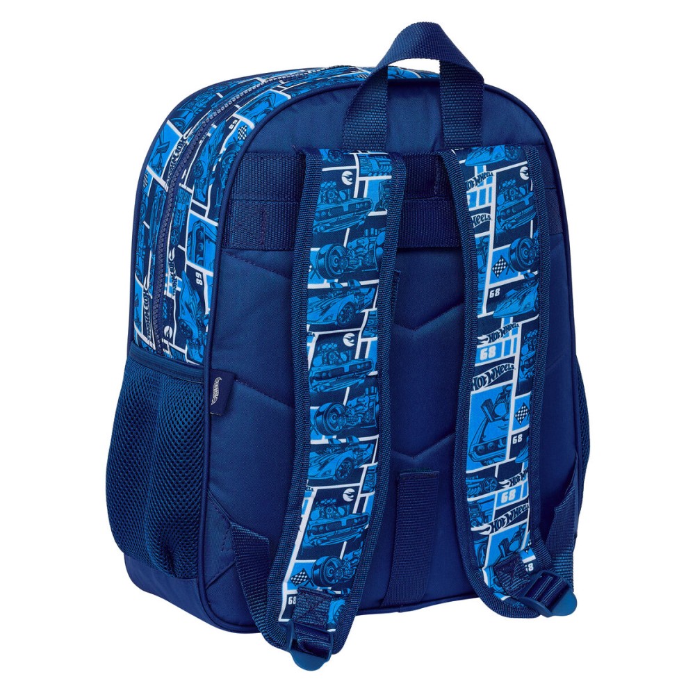 Cartable Hot Wheels Sonny Blue marine 32 x 38 x 12 cm