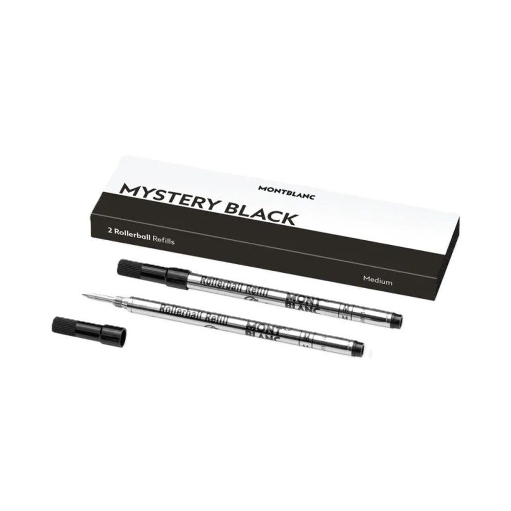 Refill for ballpoint pen Montblanc MISTERY BLACK Black 2 Units