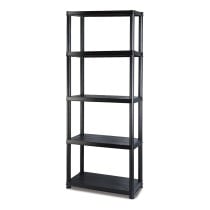 Marbueno Regal 5 Böden Kunststoff Schwarz 61x31x171 cm Garten 10538