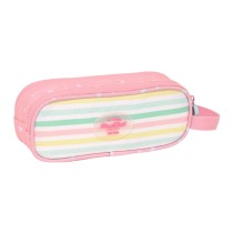 Zweifaches Mehrzweck-Etui BlackFit8 Globitos Rosa 21 x 8 x 6 cm