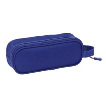 Trousse Fourre-Tout Double F.C. Barcelona 24/25 Bordeaux Blue marine 21 x 8 x 6 cm