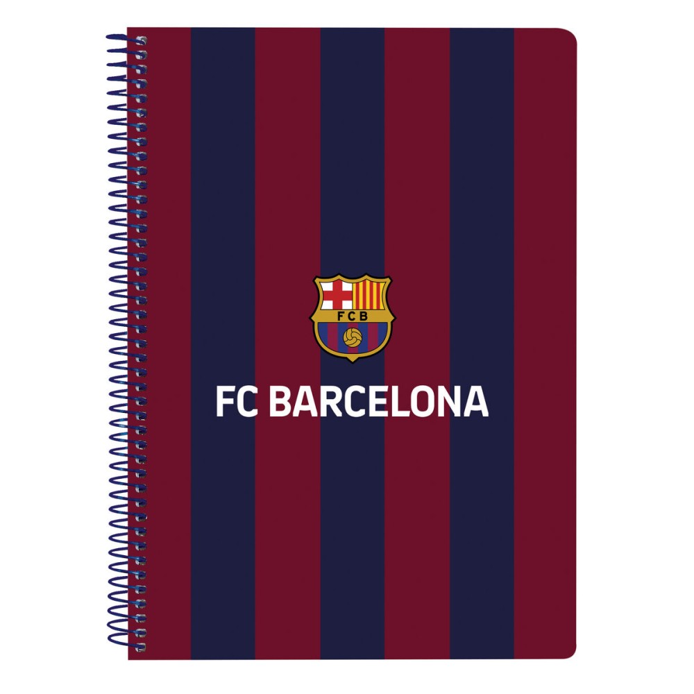 Notizbuch F.C. Barcelona 24/25 Granatrot Marineblau A5 80 Blatt