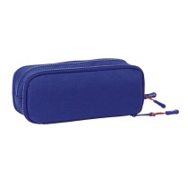 Trousse Fourre-Tout Triple F.C. Barcelona 24/25 Bordeaux Blue marine 21 x 8 x 8 cm